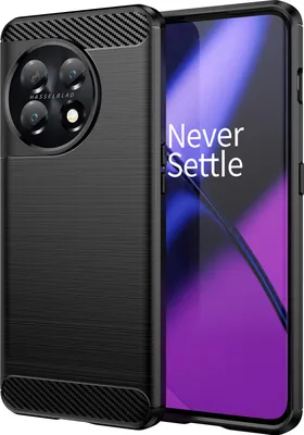 Obrázek produktu pro Pouzdro pro OnePlus 11 měkké TPU silikonové, karbonové vlákno, nárazuvzdorné ochranné pouzdro černé