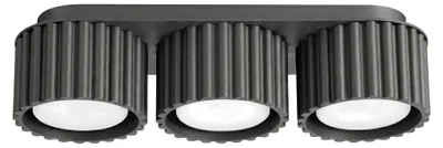 Zdjęcie produktu dla Plafon AURA 3 czarny Gx53 3xGx53 10W aluminium 8x10x32.5cm Sollux Lighting