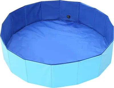 Immagine prodotto di Vasca da bagno per cani e bambini in PVC; vasca da bagno per cani di taglia grande e piccola; vasca da bagno pieghevole per cani; piscina antiscivolo per cani; piscina; vasca da bagno; vasca per cani (120 x 30 cm).
