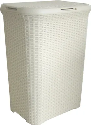 Produktbild von CURVER Wäschebox 60 l in Rattan-optik, Farbe  Crème