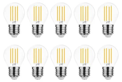 Produktbild von Modee E27 LED Filamentlampe P45 4W 470lm 4000K Neutralweiß 10 Stück