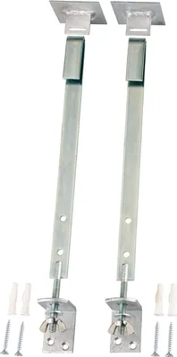 Image de Alberts 901646 Sécurité pour caillebotis, galvanisé, fer plat 19 x 2,5 mm, longueur 370 mm