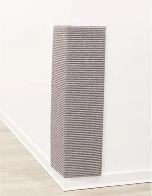 Image de Griffoir XXL pour Murs/Angles TRIXIE, 38 x 75 cm, Sisal et Peluche, Gris