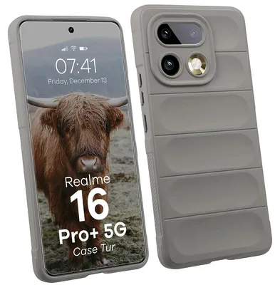 Produktbild von Robuste Handyhülle für Realme 16 Pro Plus 5G, Bizon Case Tur, Hellgrau