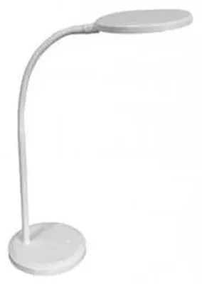 Stolová lampa, LED, 8,3 W, otočná, ALBA, biela