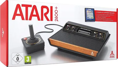 Obrázek produktu pro Atari 2600+, Atari 2600+, Černá, Oranžová, HDMI, USB typu C, Atari 2600+ Game System Atari CX40+ Joystick Atari 10-in-1 Game Cartridge HDMI Cable USB-C Power...