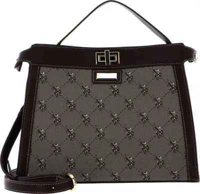Produktbild von U.S. POLO ASSN. Handtasche Umhängetasche Hampton Handle Bag Brown braun