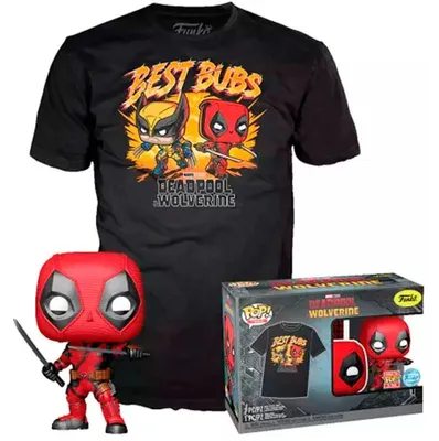 Image de Set figurine POP & Tee Marvel Deadpool & Wolverine