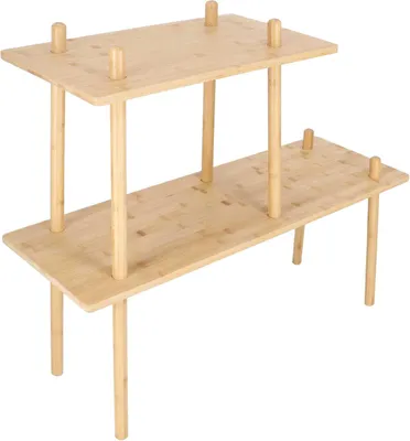 Obrázek produktu pro Esschert Design PY202, Dřevo, Bamboo, Ocel, 2 police/polic, 842 mm, 300 mm, 730 mm