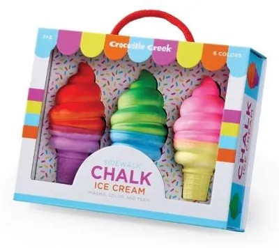 Produktbild von Crocodile Creek Straßenmalkreide Eiscreme Set - buntes Outdoor-Spielzeug 3+