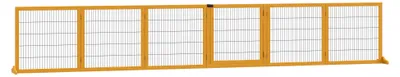 Produktbild von PawHut Absperrgitter Hund Verstellbares Schutzgitter mit Füßen 432 x 70 cm