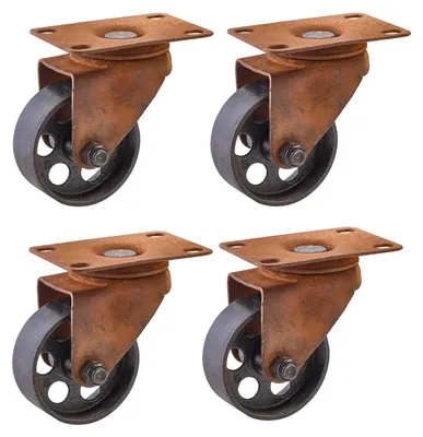 Produktbild von SOTECH Lenkrolle Rostock Ø 70 mm rostfarben – ohne Bremse (4 Stück)
