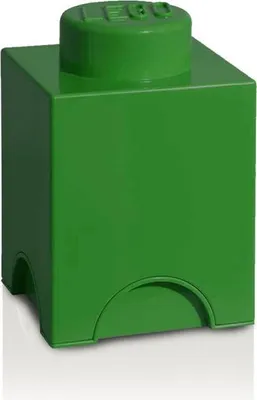 Productafbeelding van LEGO opbergdoos, 1 stuk, groen, afmetingen: 12,5 x 12,5 x 18 cm (4001 1734 028)