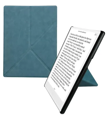 Produktbild von kwmobile Schutzhülle für Pocketbook InkPad One Hülle - Kunstleder Case - eReader Klapphülle mit Auto Sleep Funktion - Cover mit Ständer - Petrol