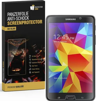 Produktbild von 2x Panzerfolie für Samsung Galaxy Tab 4 7.0 ANTI-SCHOCK Displayschutzfolie KLAR
