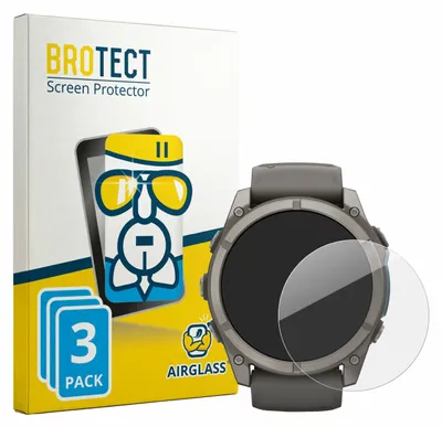 Produktbild von 3x BROTECT Schutzglas für Garmin Fenix 9 (51 mm) Schutzfolie Panzer Folie Glas Display Schutz klar