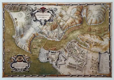 Obrázok produktu pre Topografia Brestu – plagát 50 x 70 cm