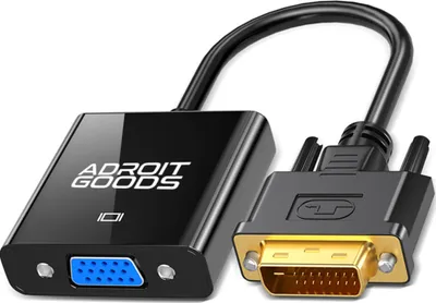 Produktbild von AdroitGoods DVI zu VGA Adapter - 1080P Full HD - Schwarz