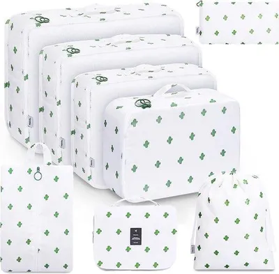 Produktbild von Famanu Packing Cubes 8-teiliges Set - Koffer Organizer in Cactus