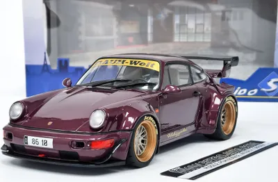 Image de Solido Modèle réduit de voiture échelle 1:18 Porsche RWB HEKIGYOKU purple 2022 S1807504