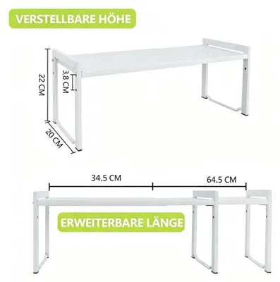 Immagine prodotto di Ripiano estraibile da 66 cm, bianco, per cucina