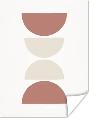 Produktbild von MuchoWow® Poster Minimalismus - Pastell - Gestaltung 30x40 cm - Wandplakat - Poster Kinderzimmer