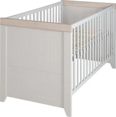 Produktbild von roba Kombi-Kinderbett 'Helene', Landhausstil, verstellbar, 3 Schlupfsprossen, 70 x 140 cm, umbaubar