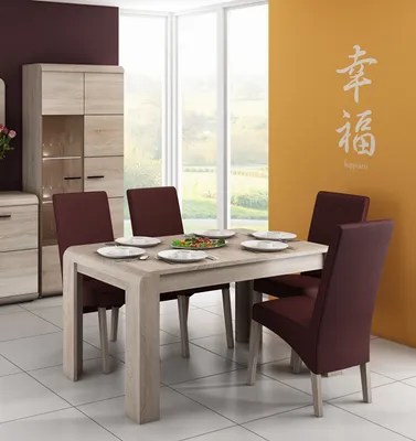 Immagine prodotto di Tavolo da pranzo Tavolo da cucina Tavolo da sala da pranzo 144-184x80cm Rovere Sonoma