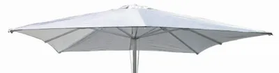Image de Toile de rechange en polyester 3 x 3 m pour parasol à mât central Cassiopeia - Blanc