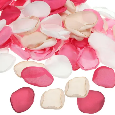 Künstliche Rosenblätter 400 Stück, seidig, rosa-rot gemischt