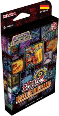 Produktbild von Yu-Gi-Oh! Maze of Millennia 3 Pack Tuckbox deutsch