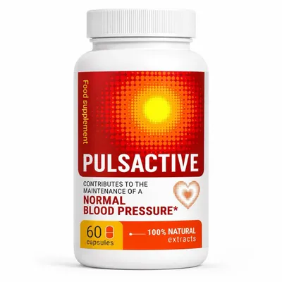Obrázok produktu pre Pulsactive – doplnok stravy – 60 kapsúl – s extraktom z brusníc, extraktom z arónie, magnézium, L-arginín – určené pre dospelých.