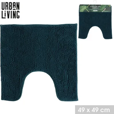 Produktbild von Urban Living 49x49 cm Toiellten-Teppich "DARK SAPHIRE" WC-Vorleger 24650 blau