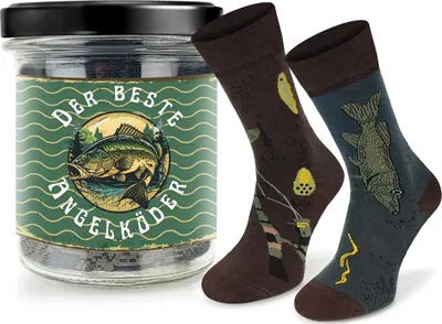 Produktbild von SKIETY - Socken Uni Damen Herren Fischköder - 39-42