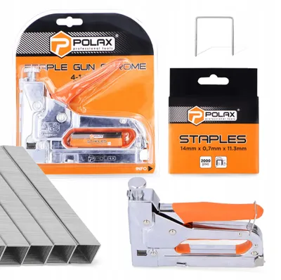 Obrázek produktu pro Polax Ruční sponkovačka 4-14 mm univerzální s 2000 sponkami