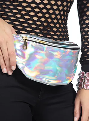 Produktbild von 80er Bauchtasche silber - Karneval Faschingskostüm