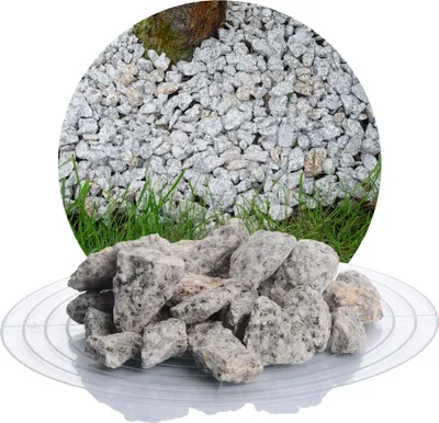 Produktbild von Schicker Mineral-Granit Ziersplitt grau 25 kg-16-32mm