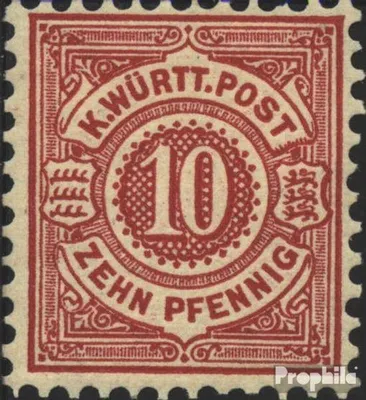 Produktbild von Briefmarken Württemberg 1875 Mi 46 gestempelt Ziffern im Kreis