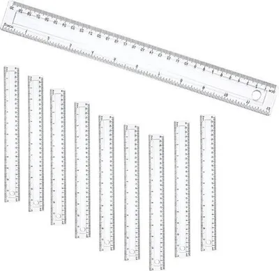 Obrázok produktu pre Priehľadné plastové pravítko, 30 cm, priehľadné