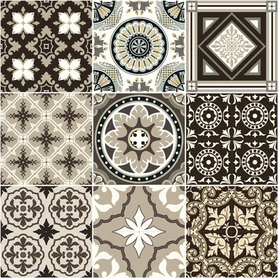 Productafbeelding van Zelfklevende tegelstickers voor keuken en badkamer – 9 Pompeji-tegels – 9 stickers, elk 10 x 10 cm