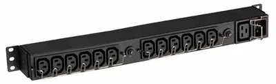 Produktbild von Eaton EFLX12I, Standard, 1U, Einphasig, Rackmount, Horizontal/Vertikal, Schwarz