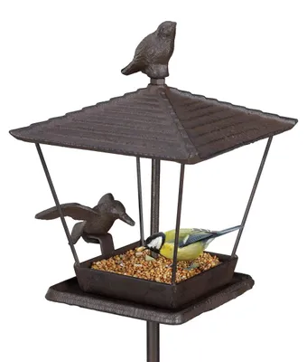 Immagine prodotto di Mangiatoia per uccelli da giardino - Ghisa - 115 x 15 x 16 cm - Marrone - Da appendere in giardino