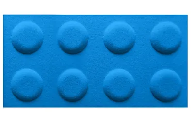 Produktbild von FOLTE 3D Wandpaneele 60x30 cm Filz - Blöcke, Kinderzimmer, blau Farbe
