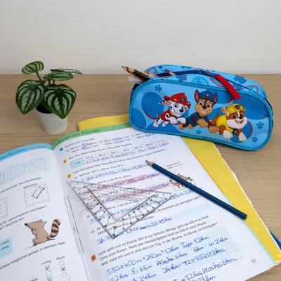 Immagine prodotto di Astuccio Paw Patrol, astuccio per bambini, astuccio per la scuola blu royal