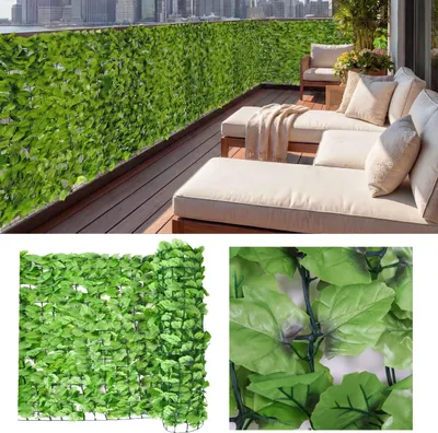 Obrázok produktu pre Balkónová zástena na ochranu súkromia N77, ochrana súkromia Windbreak obloženie pre balkón Terasa plot ~ 500x150cm Leaf Light