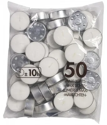 Produktbild von Bolsius Neutraal maxilicht 10u zak 50