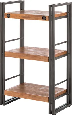 Produktbild von home24 Regal - 2 Fächer - Akazie Massiv / Metall