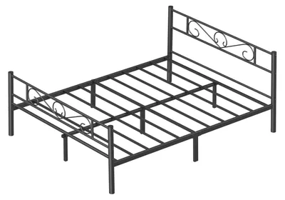 Produktbild von Metallbettgestell 160 x 200 cm | Schwarz | 160x200cm