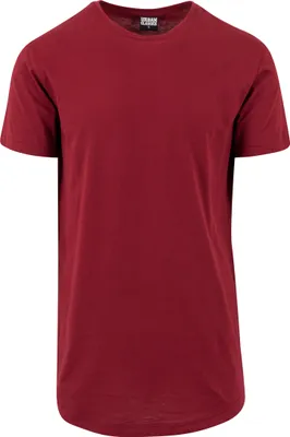 Produktbild von Urban Classics TB638 | Shaped Long Tee Herren T-Shirt - Farbe: Burgundy - Größe: S