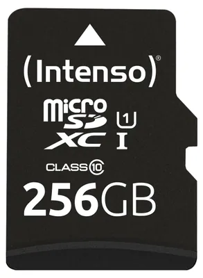 Image de Intenso 3423492 Intenso microSDXC Cards 256GB Class 10 UHS-I Premium